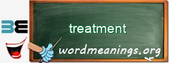 WordMeaning blackboard for treatment